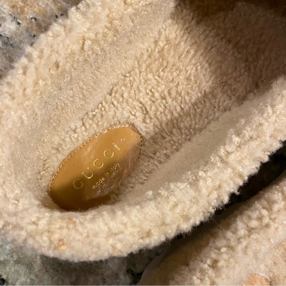 Gucci • Elsa 5 Interlocking G Sherpa Clog Slipper NWT New in Box Size 38 - Picture 8 of 16